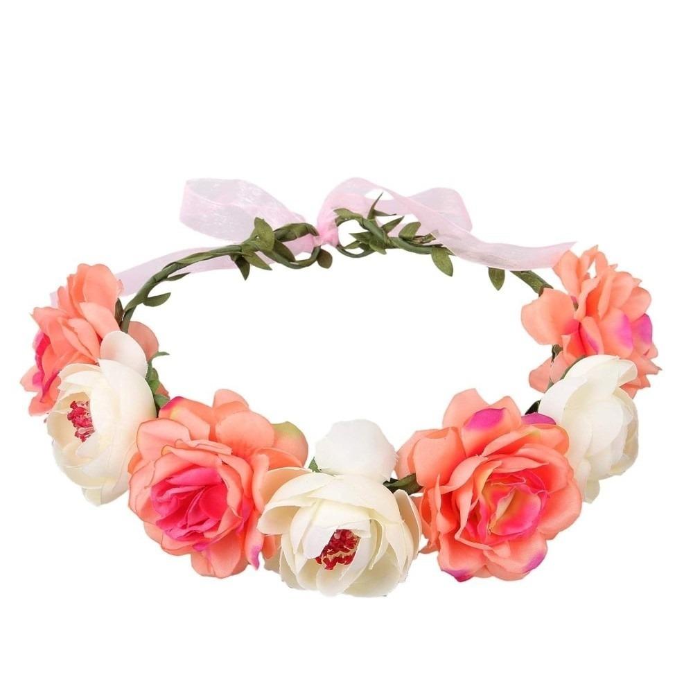 Adjustable Flower Crown Cloth Princess Wreath New Hair Accessories  Girls