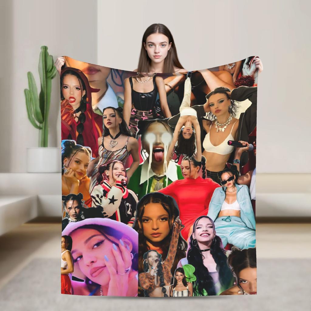 Warm Blanket Travel Office Nina Chuba 2025 Tour  Throw Blanket  Flannel Bedspread For Couch Chair Street Trend Sofa Bed Cover