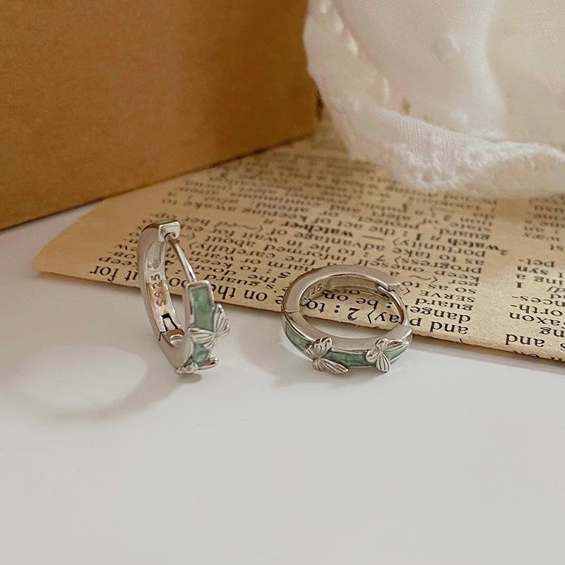 Glue Butterfly Ear Buckle Cool Style Texture Literary Retro Personality Fashionable Ear Buckle