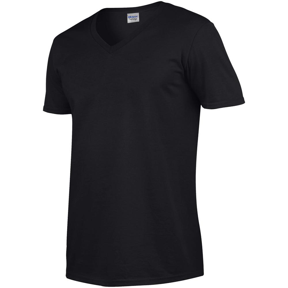 Gildan Mens Soft Style V-Neck Short Sleeve T-Shirt