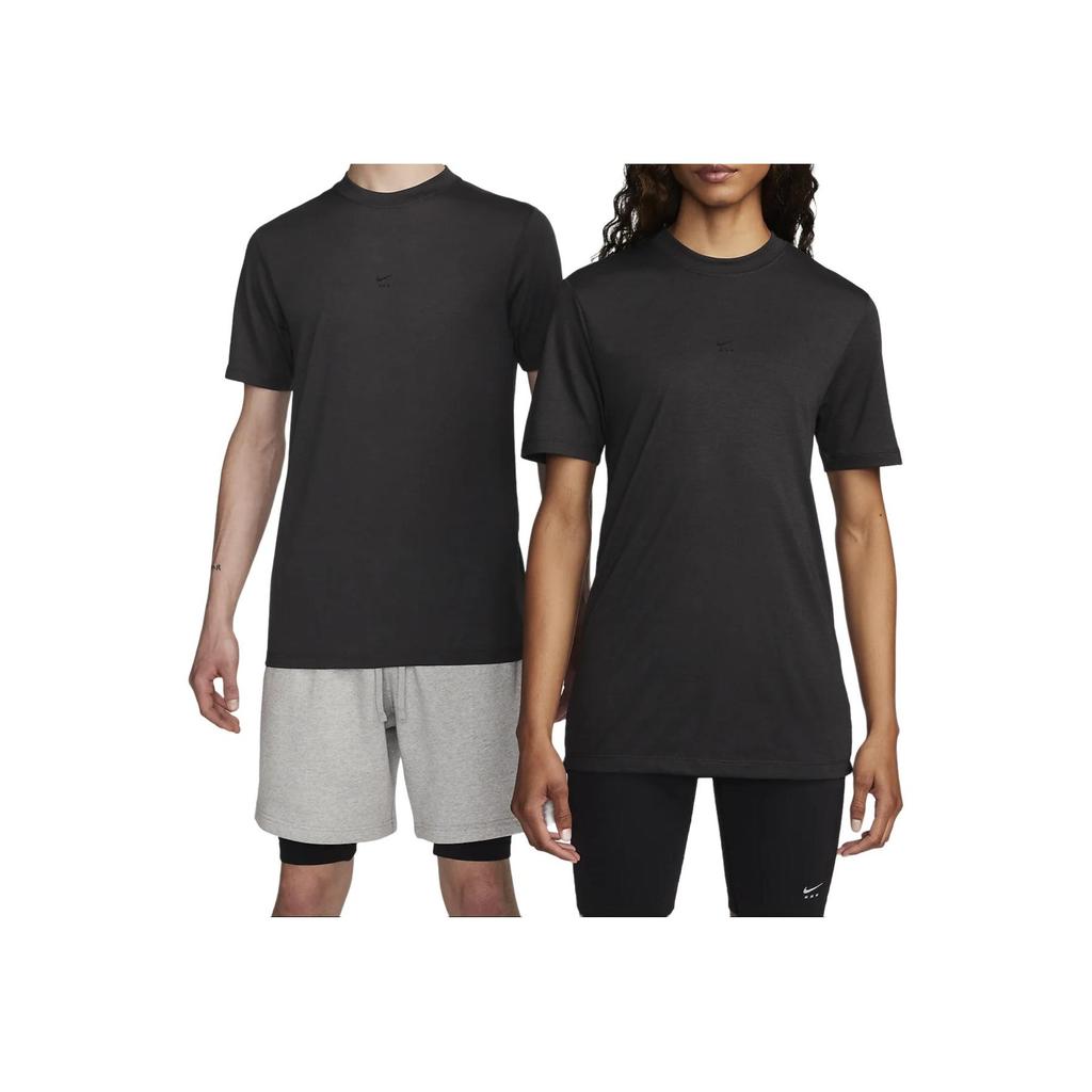 Nike X 1017 Alyx 9SM Yoga Series SS24 Locker sitzendes einfarbiges Outdoor-Casual-Sport-Rundhals-Pullover-Kurzarm-T-Shirt Unisex-Oberteile Schwarz DR5356-060