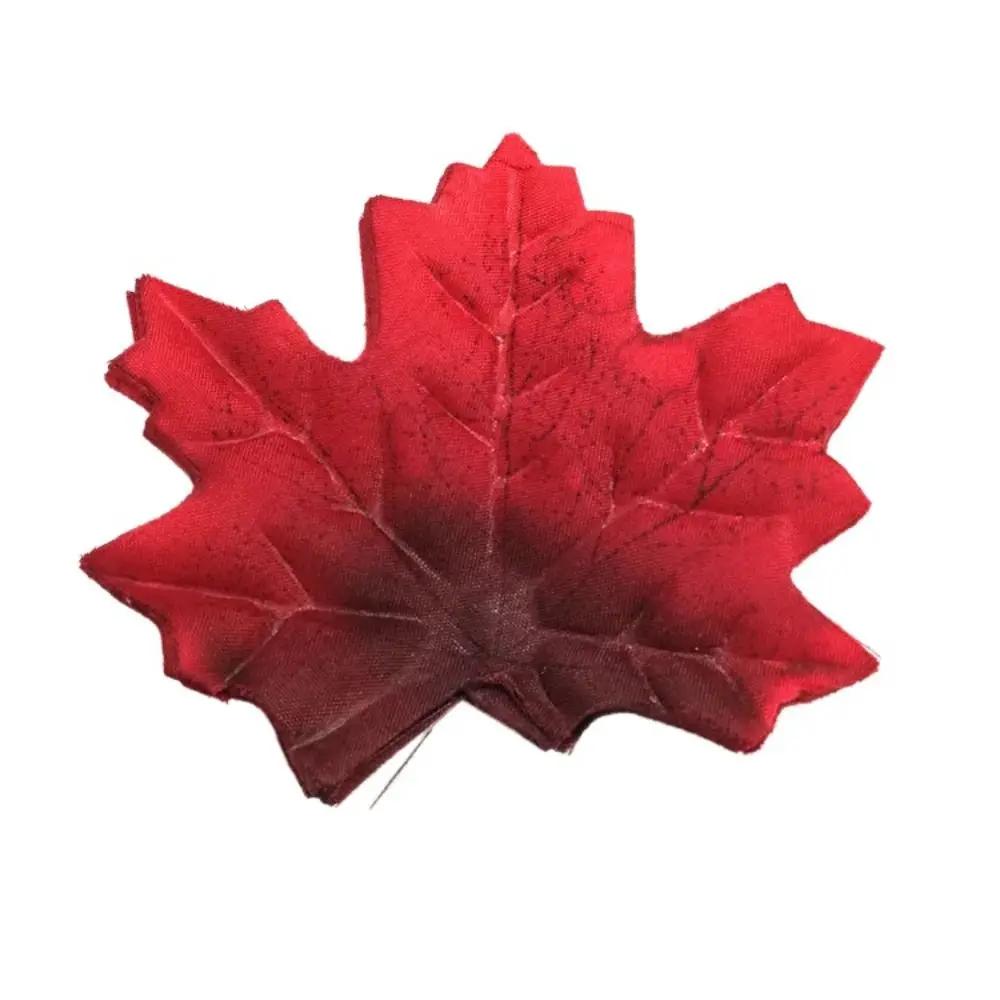 50Pcs Artificial Maple Leaves Silk Fake Autumn Leaves Diy Handmade Fall Leaf Wedding XMAS Party Decor Fall Wedding