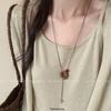 2025 New Retro Ethnic Acorn Pendant Necklace - Women’s Ancient Chinese Style Long Sweater Chain Accessory