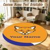 Round Rug Custom NameLeicester City Pattern Non Slip Carpet Home Floor Decor