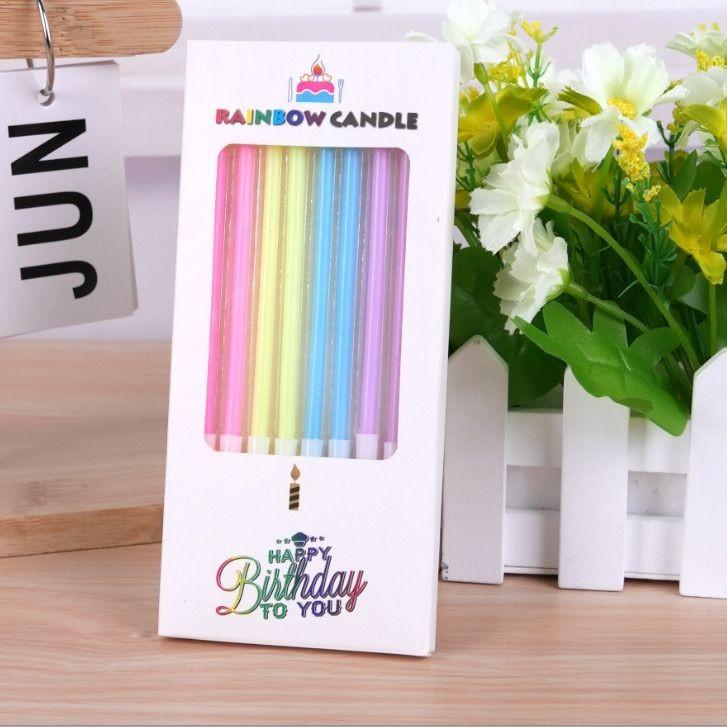 

Ins Rainbow Colorful Birthday Cake Without Candle Baking with Letters Ins Style Colorful gold