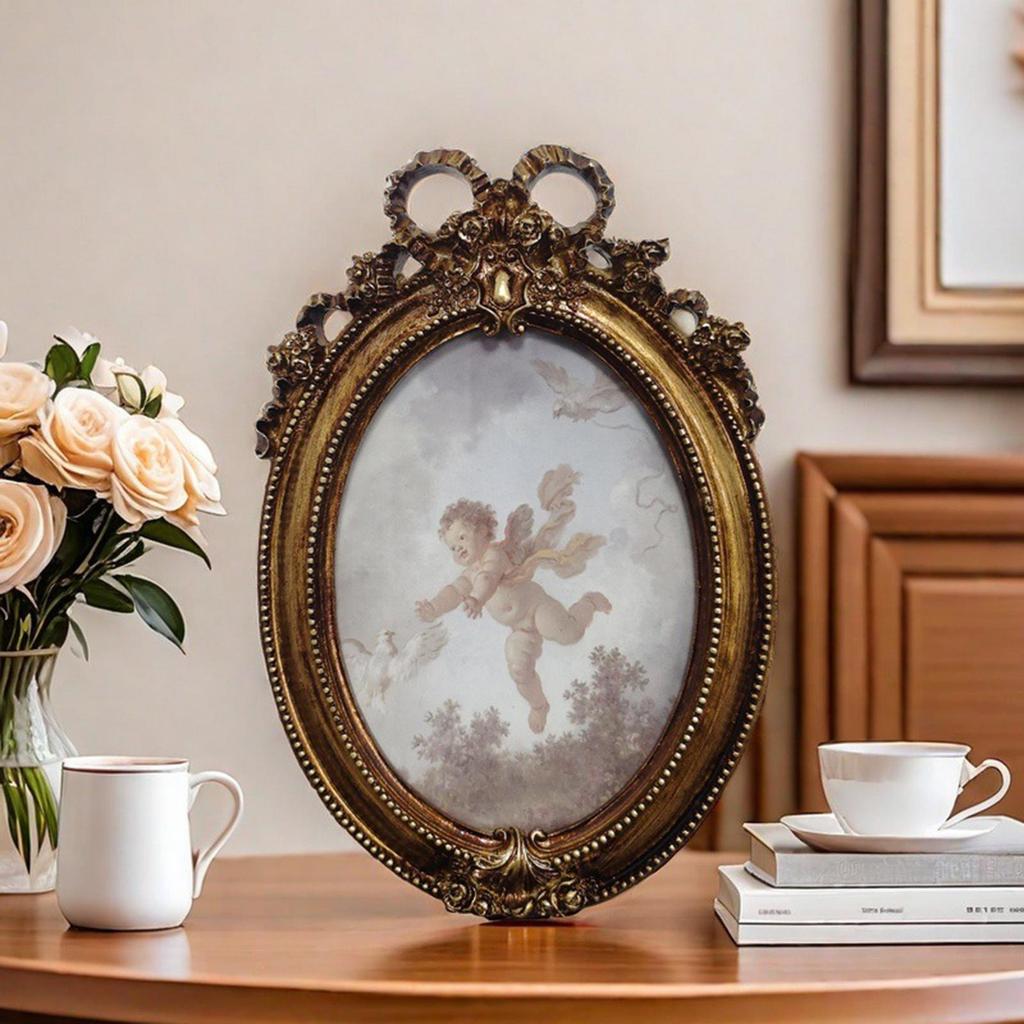 Small Picture Frames Vintage Tabletop Display Home Decor Photo Frames For Wall Decor For Bedroom Living Room Bathroom Entryway