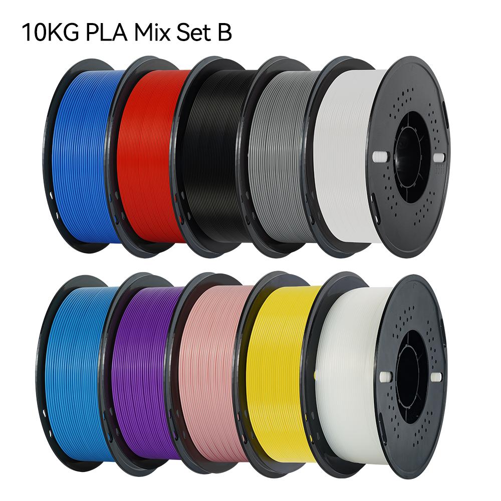 KINGROON 10KG PLA Filament PETG 3D Filament 1.75mm For 3D Printer Filament Bundle Mixed Colors FDM Printing Material Fast Ship