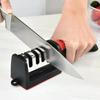 Four-Stage Manual Knife and Scissors Sharpener for Kitchen Use