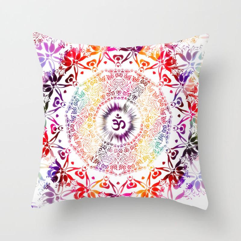 New Mandala Series Ethnic Theme Polyester Pillow Case Cushion Exotic