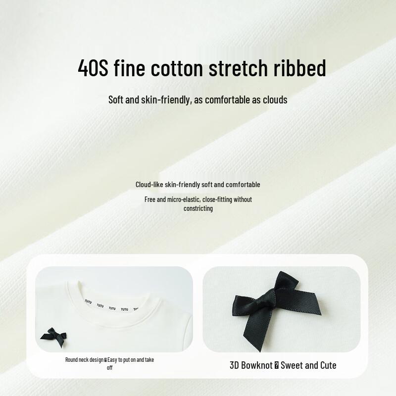 Girl's Short Sleeve Bow T-Shirt