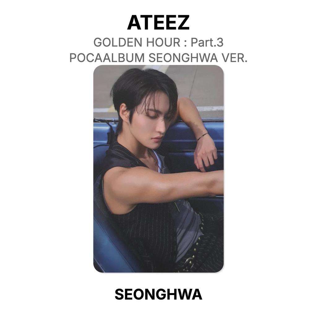 ATEEZ ALTIN ​​SAAT : Bölüm 3 POCAALBUM SEONGHWA VERSİYONU. Resmi Fotoğraf Kartı