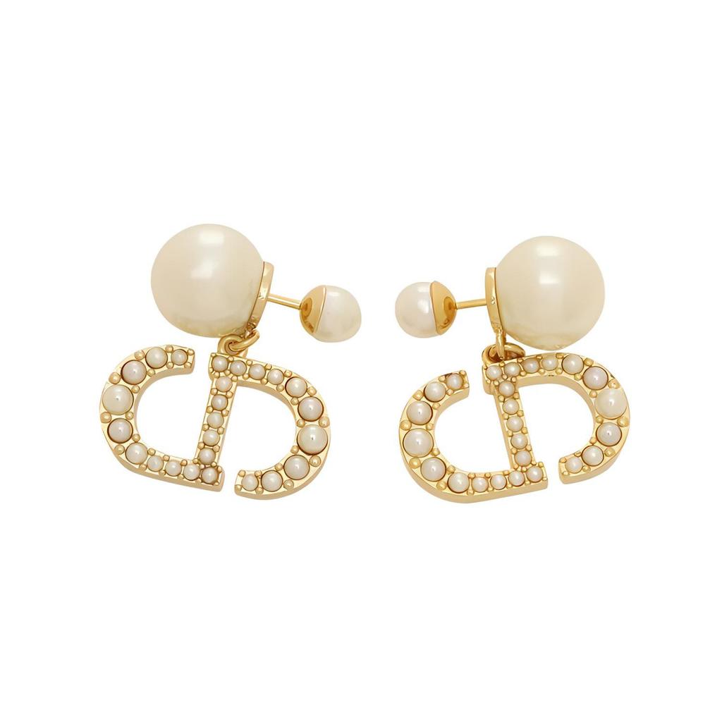 Dior Classic Letter Logo Exquisite Earrings Women earrings Gold E1654TRIR-S301