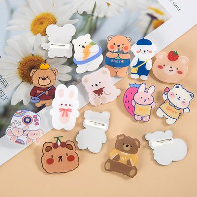 10/20/30/40/50/100Pcs Cute Animal Badges Pin Diversity Random Badges Girls Boy Kids Brooch Acrylic Pins For Backpack Clothes Bag