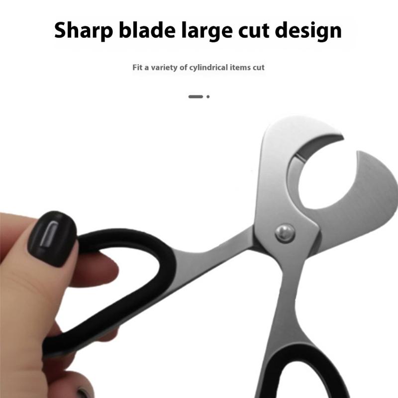 Stainless Steel Tablet Scissors Double Edged Blade For Precise Cutting Comfortable Handle Multipurpose Tool