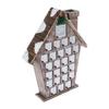 Wooden Advent Calendar With 25 Storage Drawers, Christmas House Shaped Countdown Calendar, Wooden Holiday Ornament For Home Tabletop Decoration