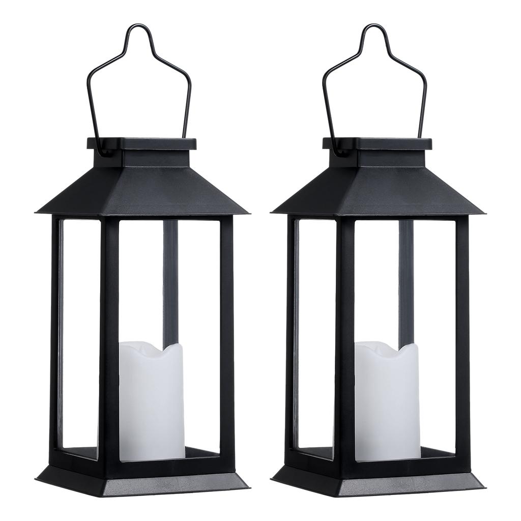 Tomshine Solar Powered Lantern Lights with LEDs Flameless Candle Outdoor Garden Hanging Lanterns Decorative for Table Backyard Party Garden