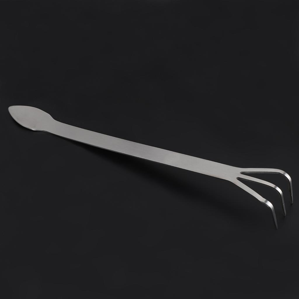 2 In 1 Stainless Steel Bonsai Gardening Tool Root Rake Spatula