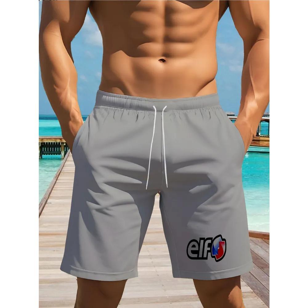 Summer Beach Shorts Men Colorful Creative Striped 3D Printed Board Shorts Casual Holiday Short Pants Loose Surf Swim Shorts