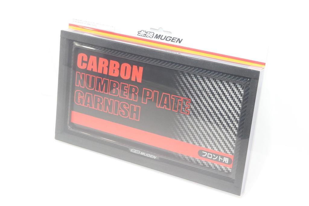 MUGEN / 71146-XG8 -K4S0 Carbon Fiber License Plate Garnish (Dry Carbon Fiber) Part Number: 71146-XG8-K4S0