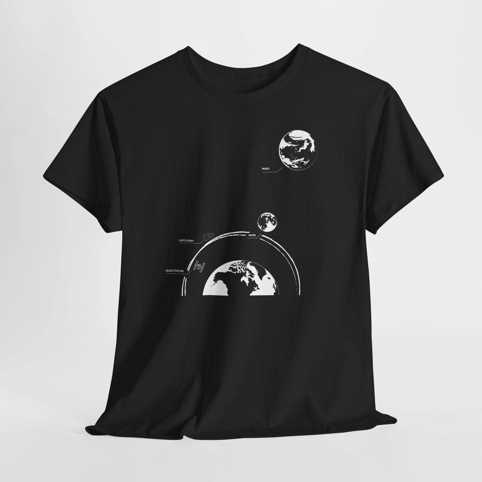 Space X Mission to Mars Rocket Lover T-Shirt | Space Travel Tee S-5XL XL