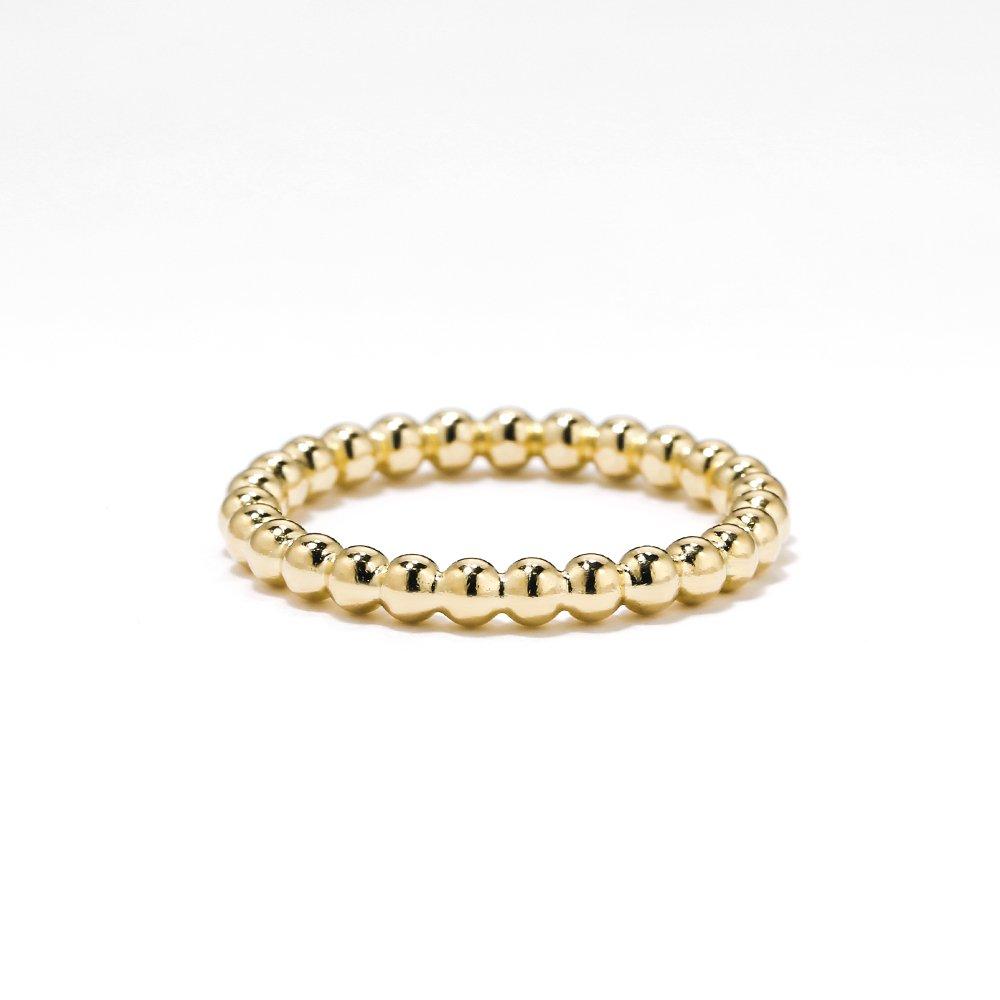 14K Tumbled Bubble Ring