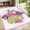 Grinchmas Pink Car Carpet Rug Soft Washable Antislip Home Living Room Sofa Mats Personalized Christmas Rug
