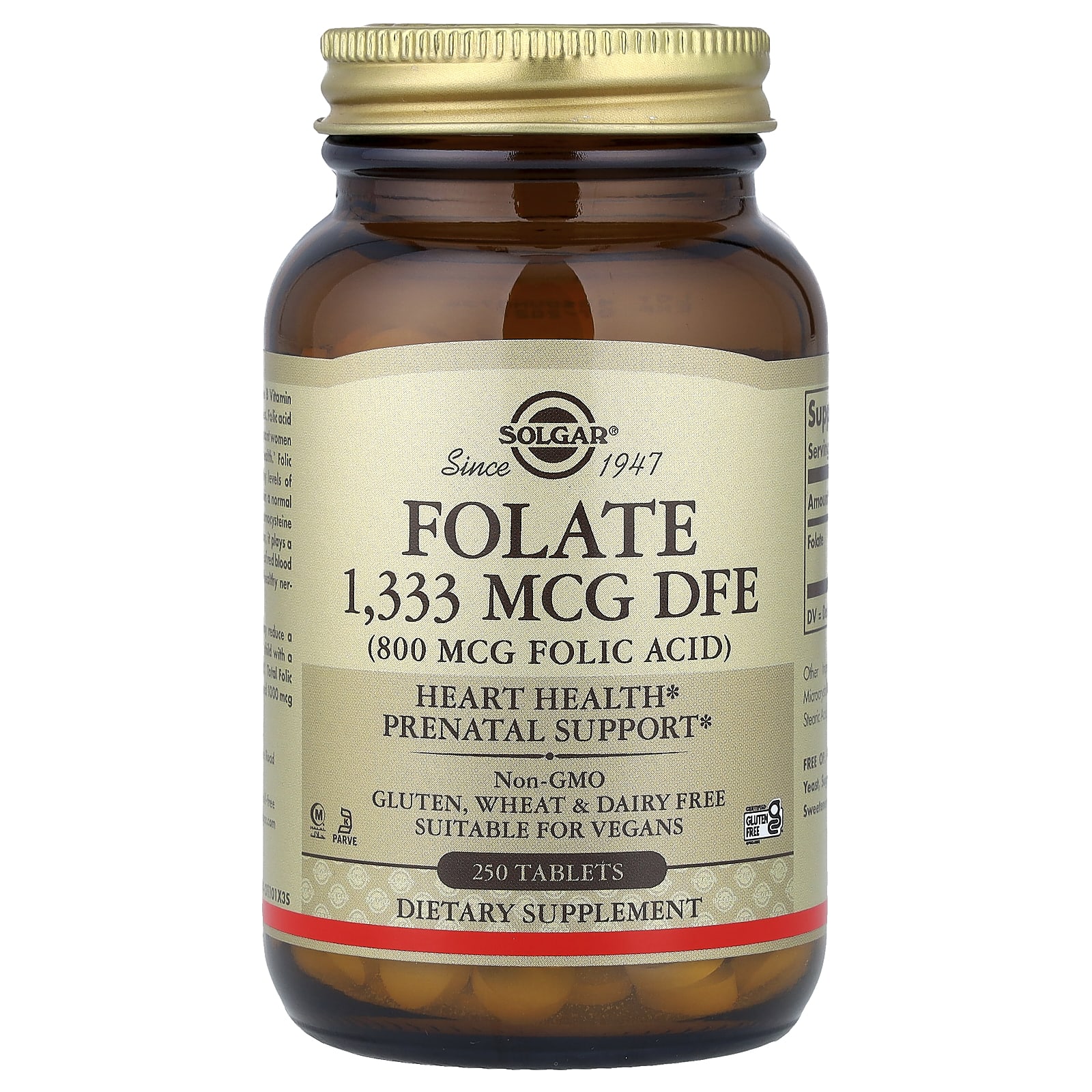 

Folic Acid, 1,333Mcg Dfe, 250 Tablets