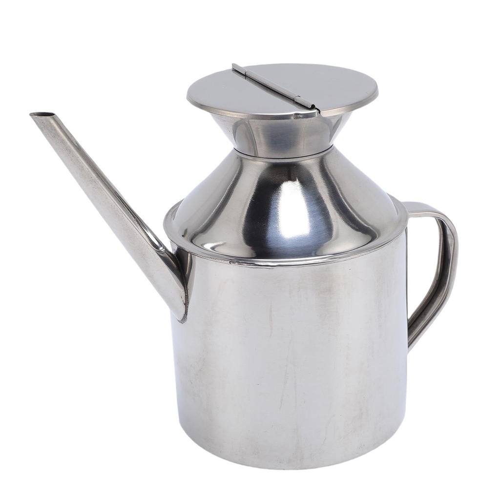 Olive Oil Dispenser Can Stainless Steel Long Spout Leakproof Easy to Clean Precise Pouring for Vinegar Soy Sauce