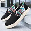 Men's Summer Shoes Breathable Canvas Casual Sneakers Men's Single Shoes Ethnic Style Trendy Men's Cloth Shoes Sale