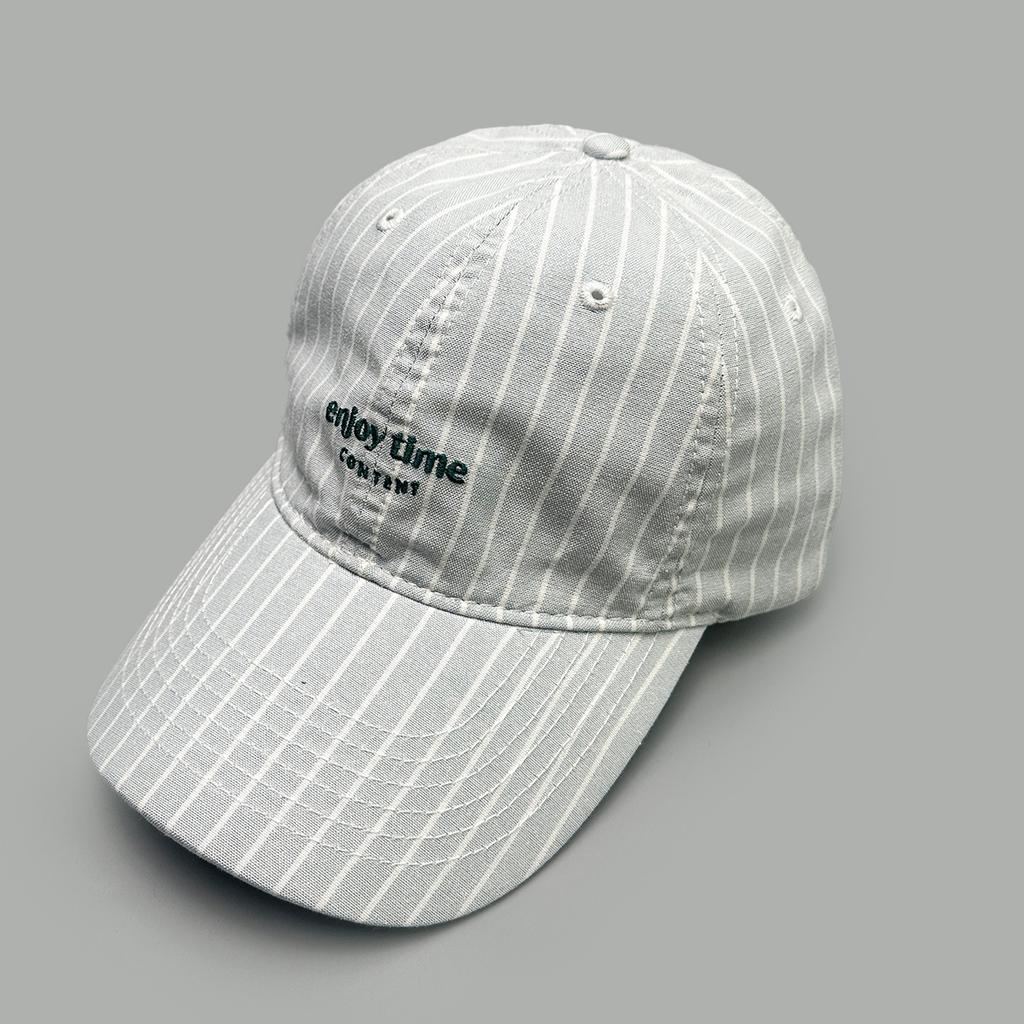 Cappellino da baseball a righe fresche primavera-estate con lettere ricamate, cappellino parasole semplice da viaggio per uomo e donna