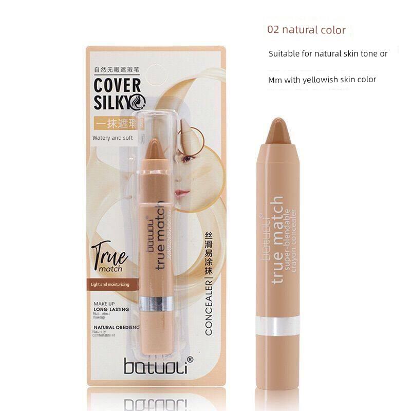 Natural Flawless Concealer Pen, Concealer Cream for Spots, Nasolabial Folds, Lip Lines, Contouring Stick, Pore Brightening, Facial Blemish Moisturizer