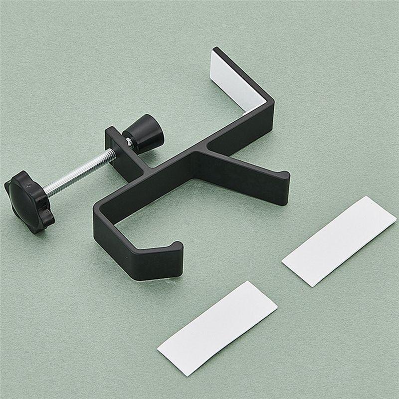 A84X-10Pcs Double-Layer Locking Desk Hook Bag Hook Office Desk Mobile Bag Hook Desk Side Table Hook