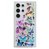 For Samsung Galaxy S23 Ultra Phone Case with Kickstand Butterfly Pattern TPU Airbag Cover