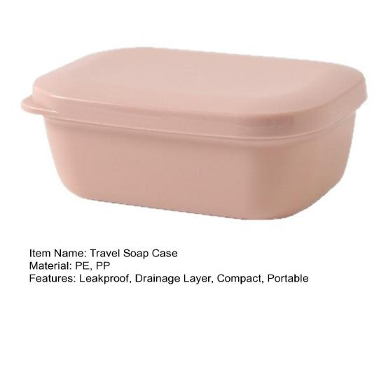 Auslaufsichere Reise-Seifendose Silikon-Seifenbox mit Drainageschicht Tragbarer Seifenbehälter für Badezimmer, Fitnessstudio, Camping, Reisen