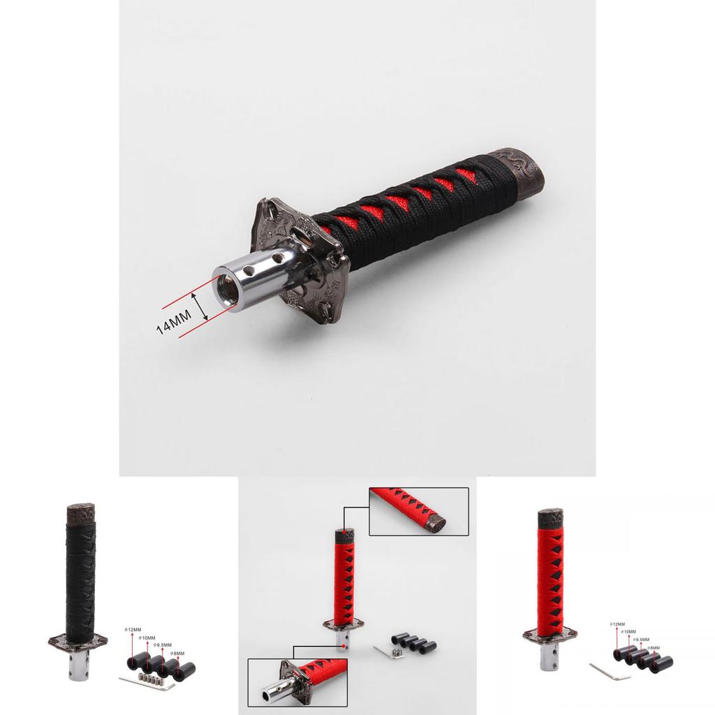 Elegante Universelle Samurai-Schwert-Schaltknauf Aus Hochwertigem Metall Mit 15cm Höhe