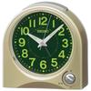 Clock Alarm Clock, Table Clock, Analog, Light Gold Pearl Finish, 115 X 115 X 55 Mm, KR520G