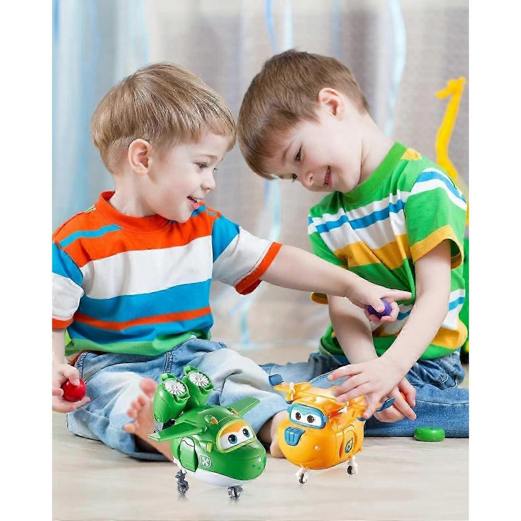 2025 Super Wings Donnie 5' Transforming Character Easy Transformation Preschool Kids Gift Toys