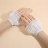 Detachable Fake Cuff Multilayer Ruffle Lace Cuff False Sleeve Cuffs  Women's Clothing Accessories