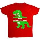 Personalised Name T-Rex Dinosaur Baby, Children T-Shirt, Top 100