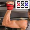1 Pair Figure 8 Lifting Strap Men Women Anti-Slip Padded Weightlifting Grip Band Bodybuilding Powerlifting Strength Training Home Gym Deadlifts