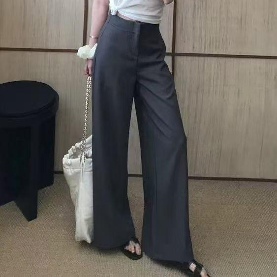 Spring/Summer Women's Slim Temperament Casual Long Suit Pants - Versatile & Petite-Friendly Design