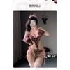 Night Crisp New Sexy Underwear Sexy Temptation Cute Soft Cute Leopard Hair Cosplay Cute Little Pink Leopard Uniform Suit
