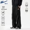 Warrior Men's Chenille Pleated Straight-Leg Casual Pants