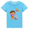 Dora Bambini Abbigliamento Cotone Bambine Manica Corta Capispalla Estivi Bambini T-shirt Carina Bambini Top Casuali