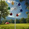 Moderne Windmolen Vogelvoederbak Roterende Weerbestendig Metaal Tuinornament Grondpen Voor Vogelvoederaccessoires