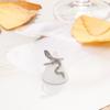 Silver Color Snake Ring Fashion Women Shinning Zircon Open Adjustable Animal Rings Girls Daily Party Jewelry Accessories Gifts