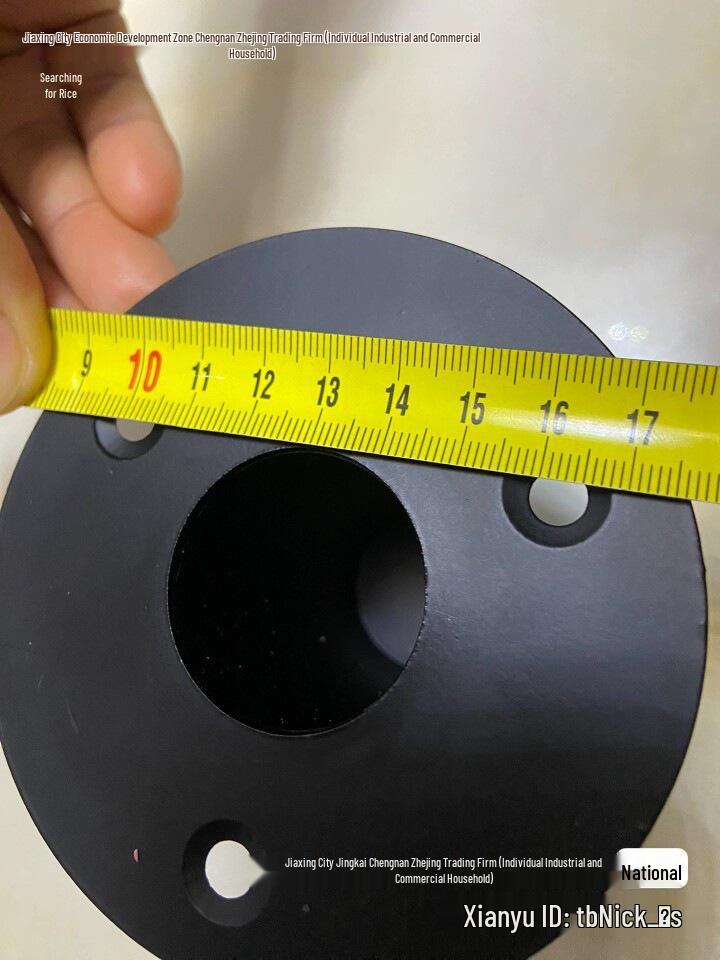 Iron Three-Hole Speaker Base, 10cm Diameter, 8cm Height, Metal Tray Speaker Accessory