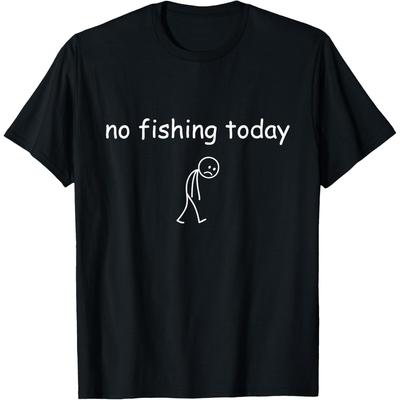 Lustiges Angler-Liebhaber-T-Shirt: Heute kein Angeln