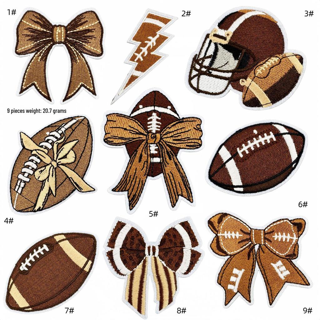 Personalized Rugby Patch with Super Grip Embroidery for Sports Clothing