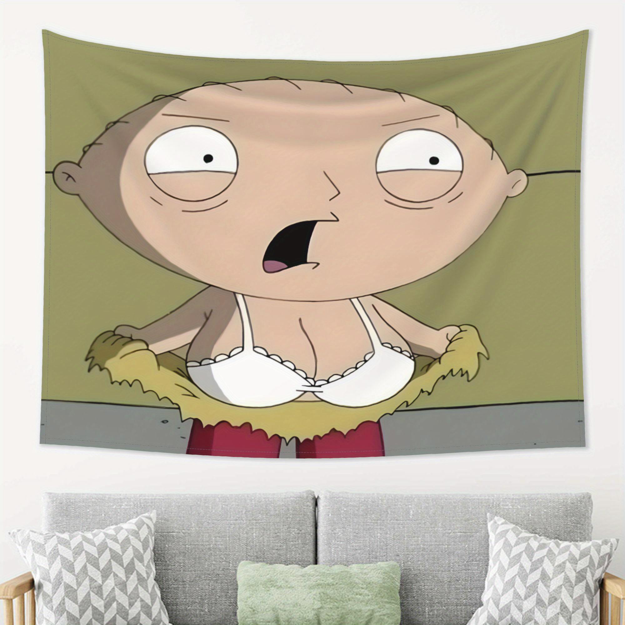 

stewie Funny Creative Tapestry Fashionable and Lightweight Soft Light BeigeFriendly MultiFunctional Bedroom Living Room 74x94cm(29x37in)